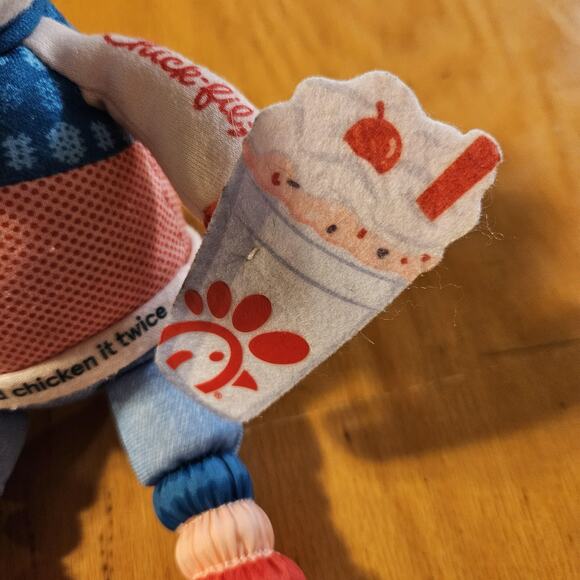 Chick-fil-A Holiday Cow Plush Stuffed Animal Toy Winter Shake 2023 Gift - Picture 2 of 10